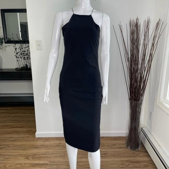 T by Alexander Wang. Black Jersey Swim Crisscross Short Casual Dress - Size M - Picture 10 of 10